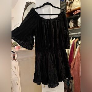 ASOS Off the Shoulder Ruffle Mini Dress